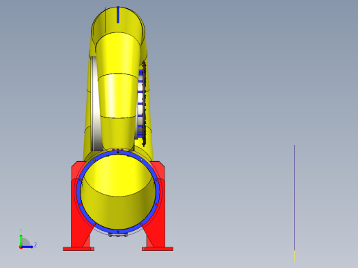 混流式水轮机左视缩略图