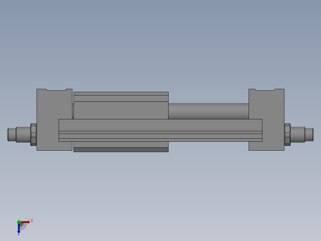 无杆气缸RMTL16X75S俯视图