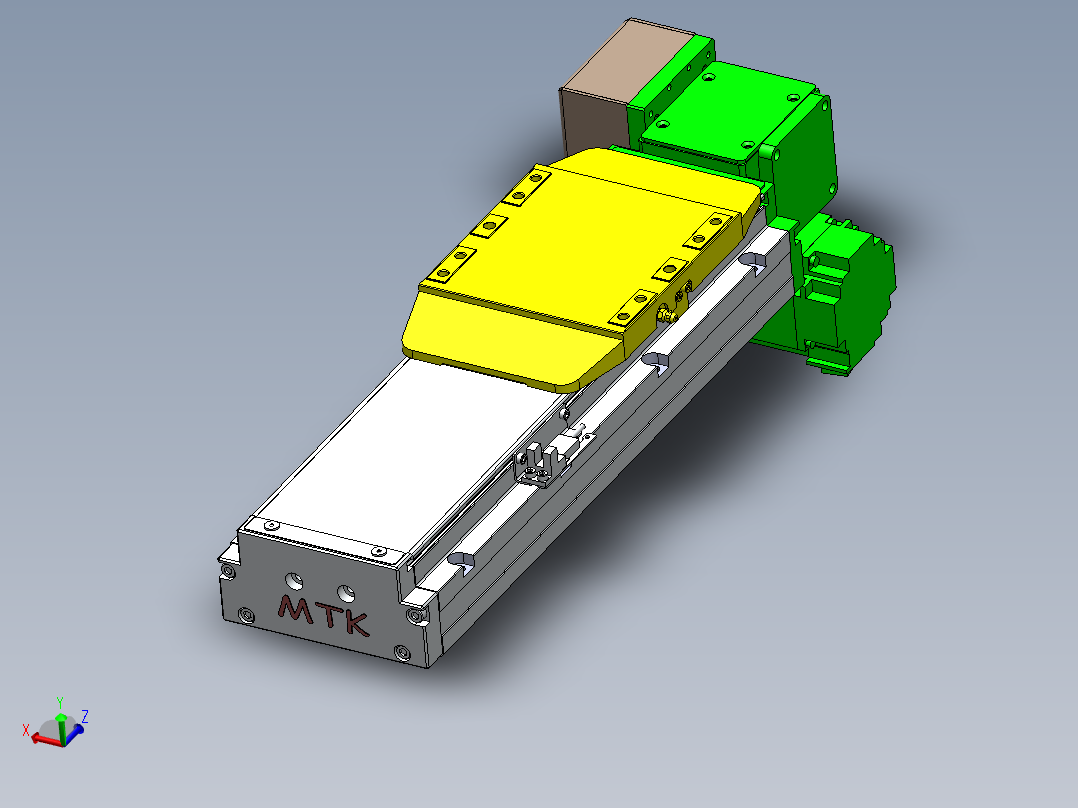 GTA内嵌同步带全封闭GTA12-RD-400W主视图