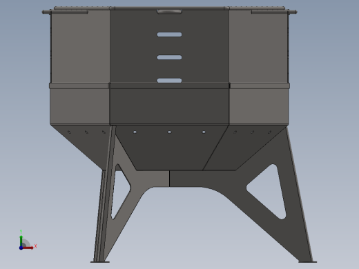 钣金烧烤架前视缩略图