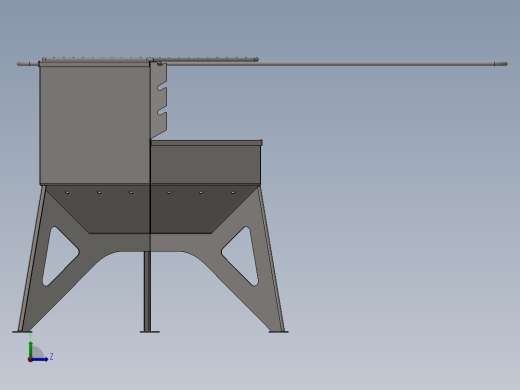 钣金烧烤架左视缩略图