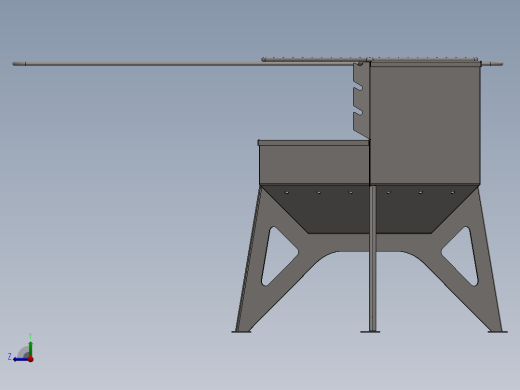 钣金烧烤架右视缩略图