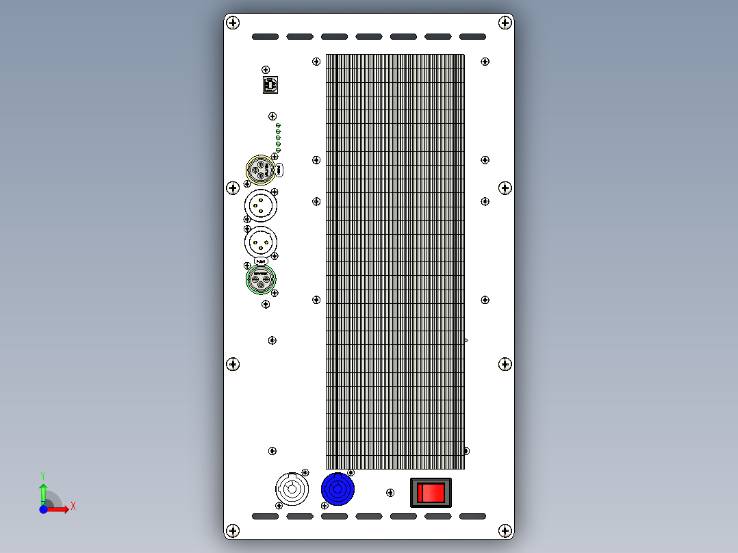 功率放大器17前视图