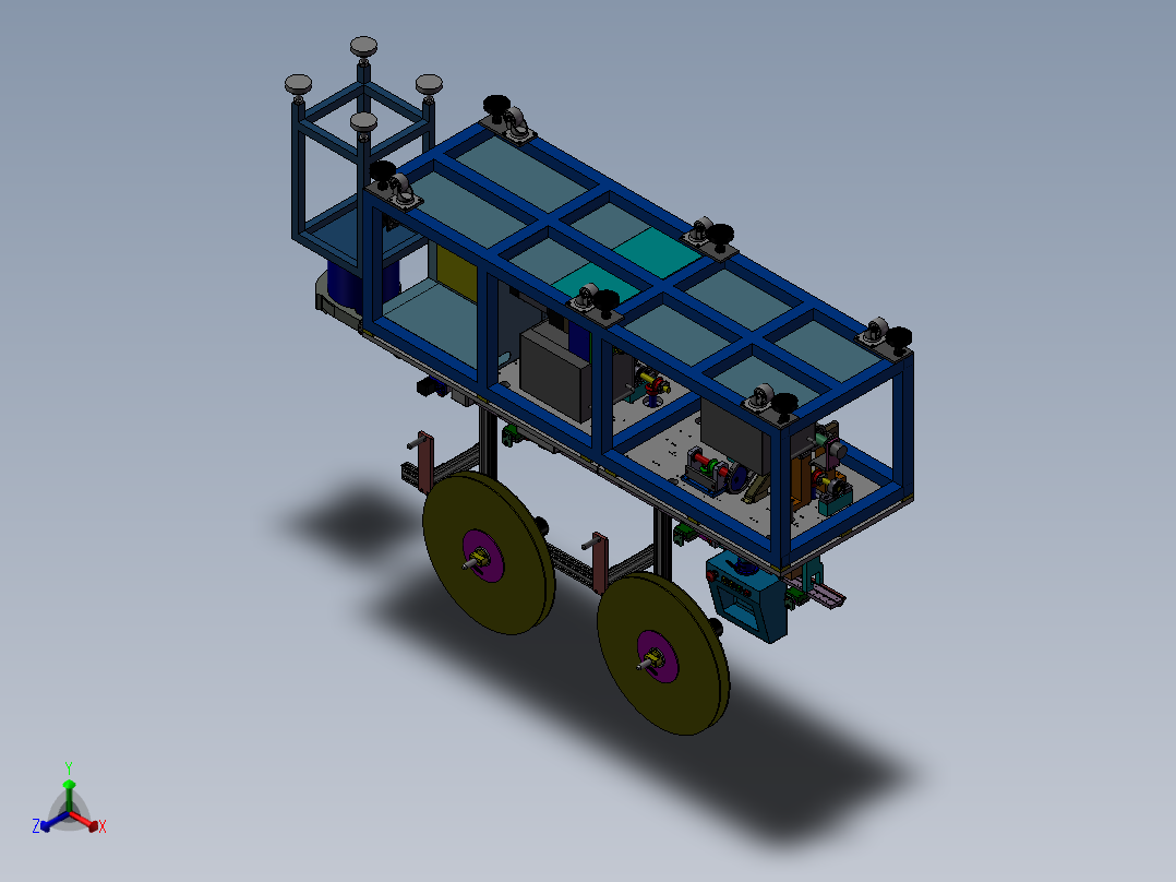 凸轮设备（HMID装配机） 非标自动化设备3D图纸3D模型正等轴测图