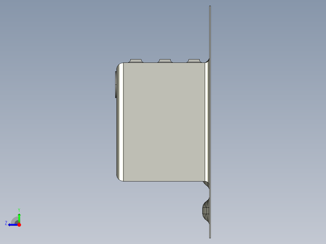 水槽、不锈钢水槽(70)右视图