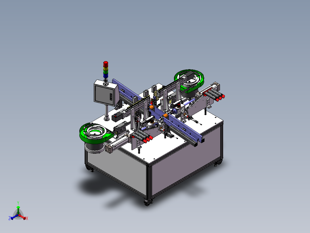 转子卡簧轴承安装机sw22可编辑正等轴测图