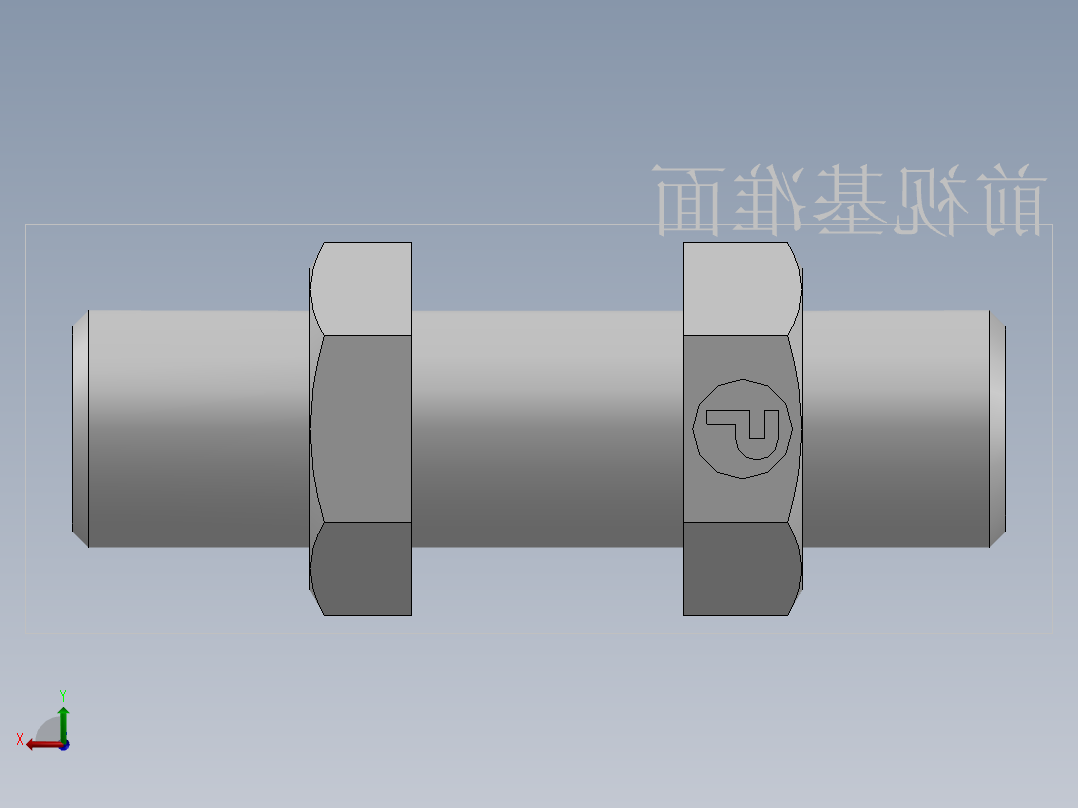 直通隔板接头、6D-14LN后视图
