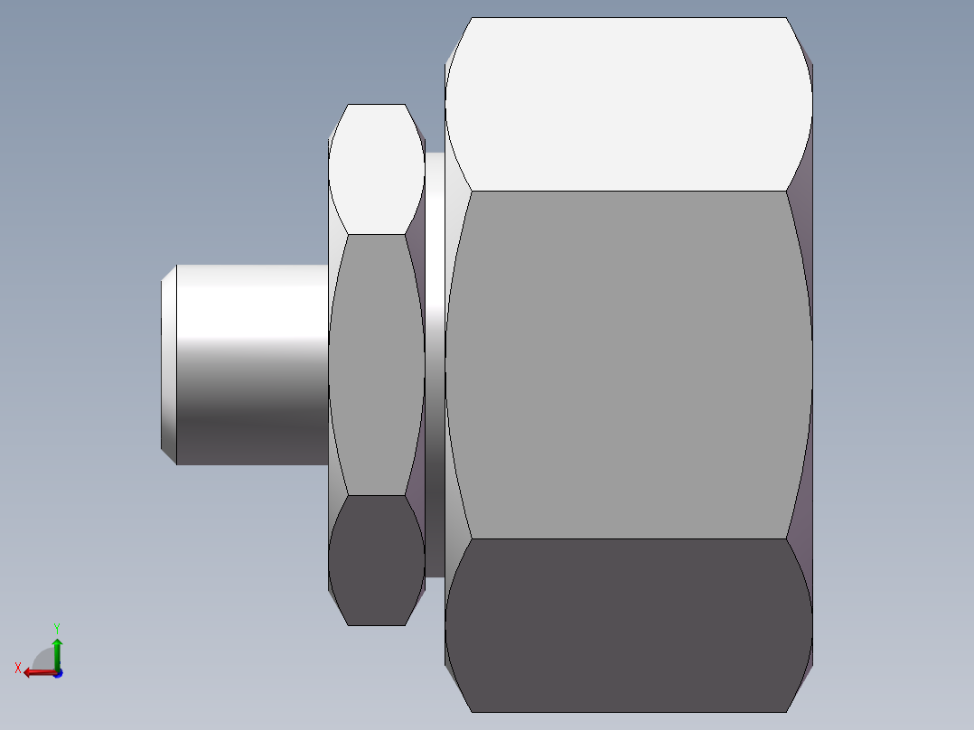 直通变径接头、2C-12-30后视图