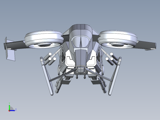 B3003246-科幻战斗机左视缩略图