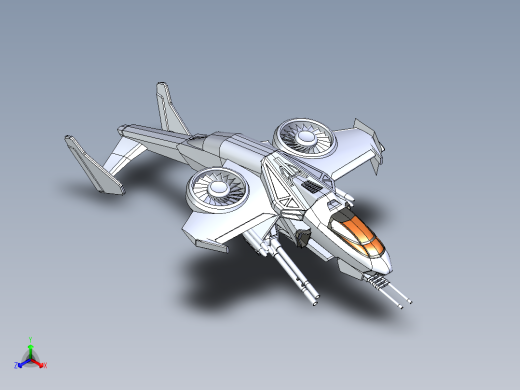 B3003246-科幻战斗机正等轴测缩略图