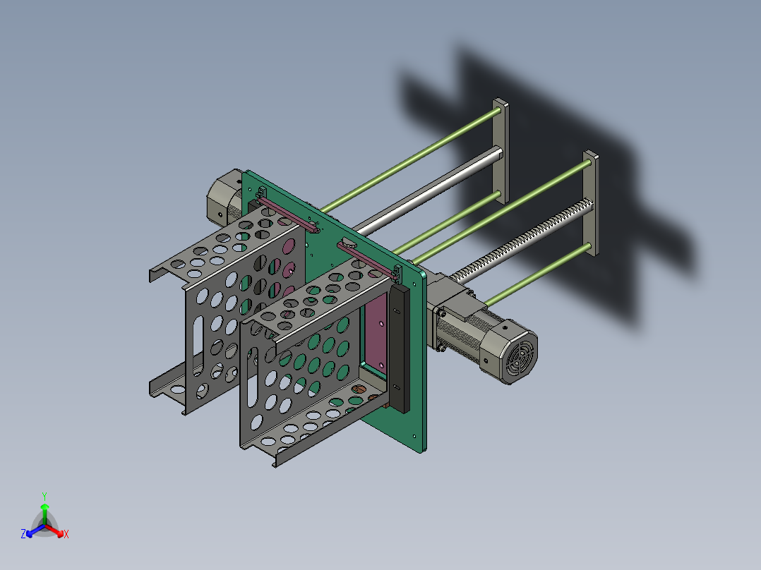 料仓顶升机构主视图