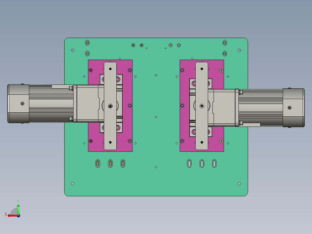 料仓顶升机构后视图