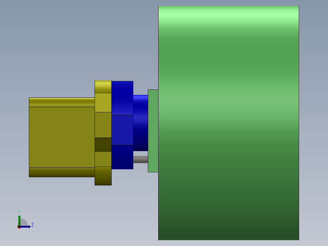液压齿轮泵前法兰左视图