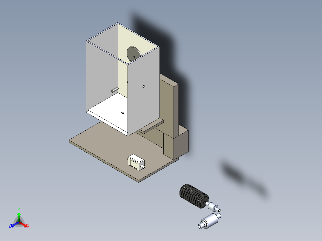B3004031-NT的风箱通风器主视图