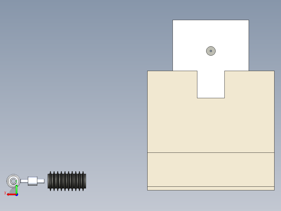 B3004031-NT的风箱通风器后视图