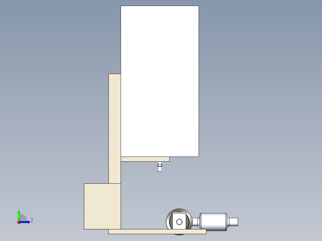 B3004031-NT的风箱通风器左视图