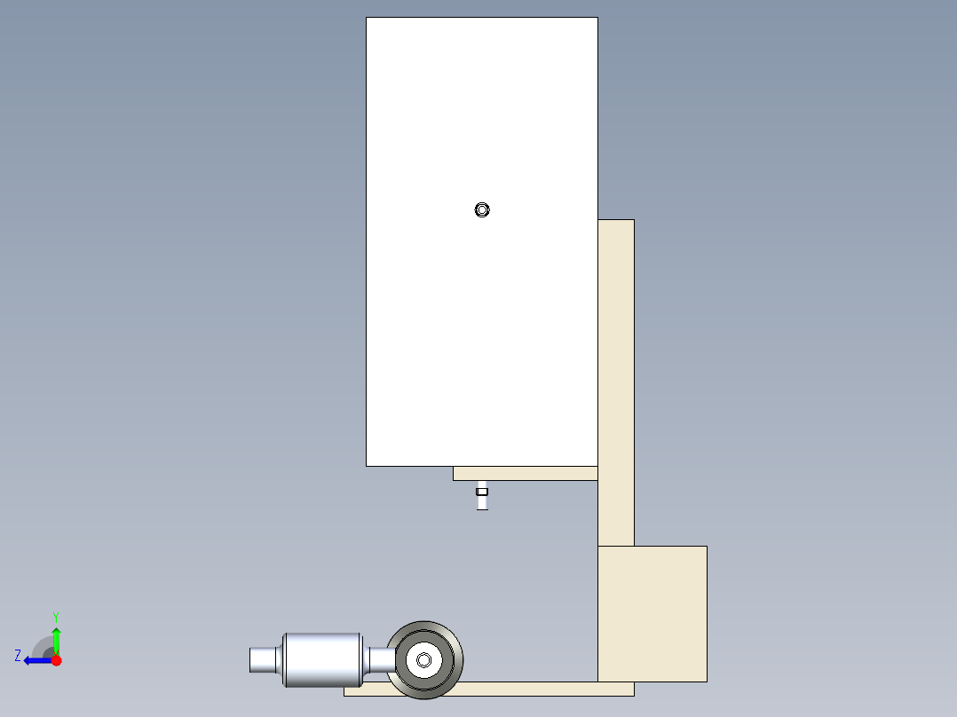 B3004031-NT的风箱通风器右视图