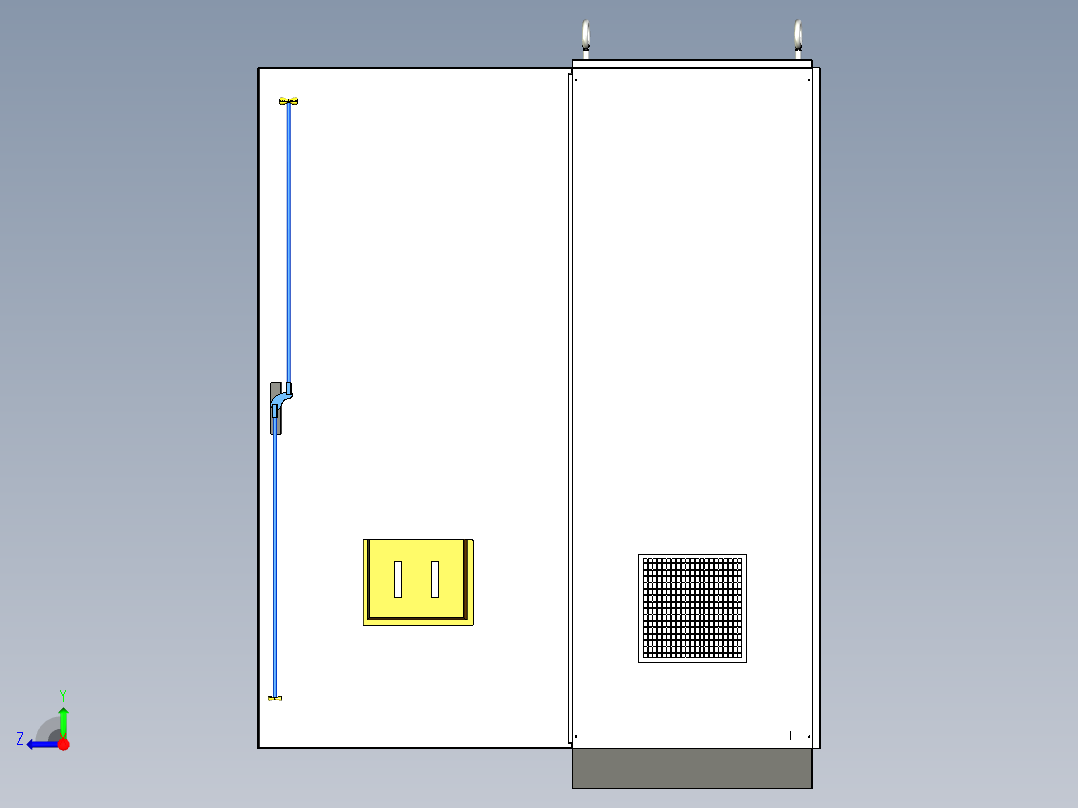 三柜组装双电源630A大型接触器控制柜 55435右视图