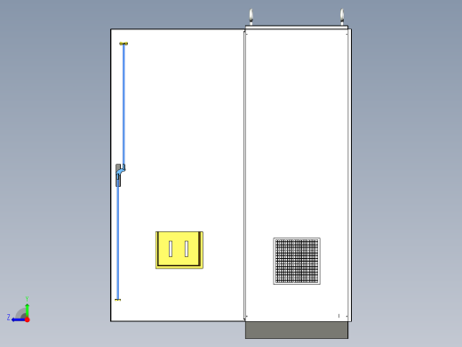 三柜组装双电源630A大型接触器控制柜 55435右视缩略图