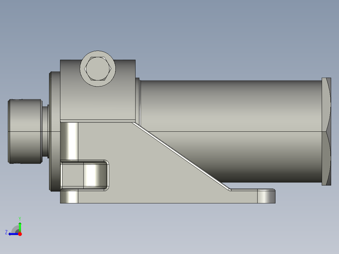 液压冲头右视图