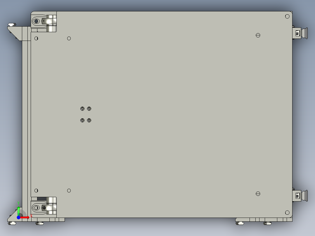 家具台面玻璃升降器前视图