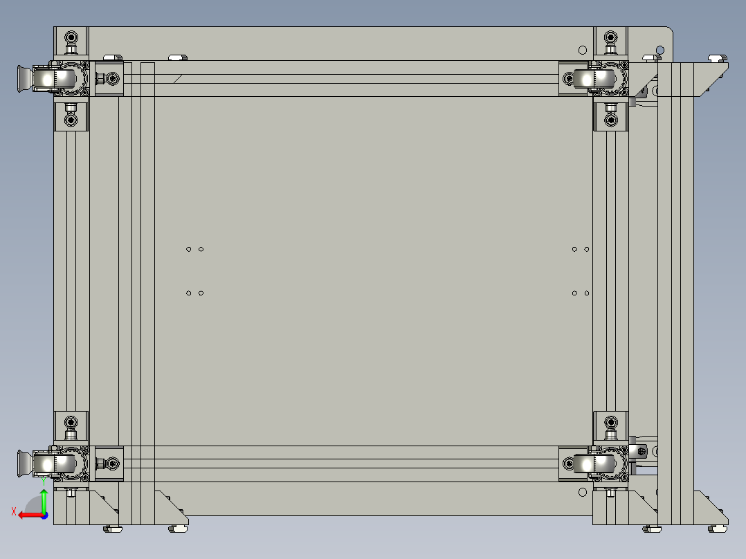 家具台面玻璃升降器后视图