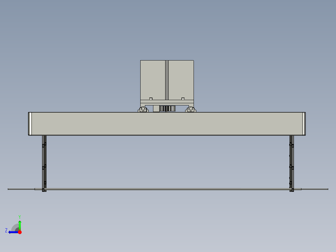 升降智能晒衣架家用顶装右视图