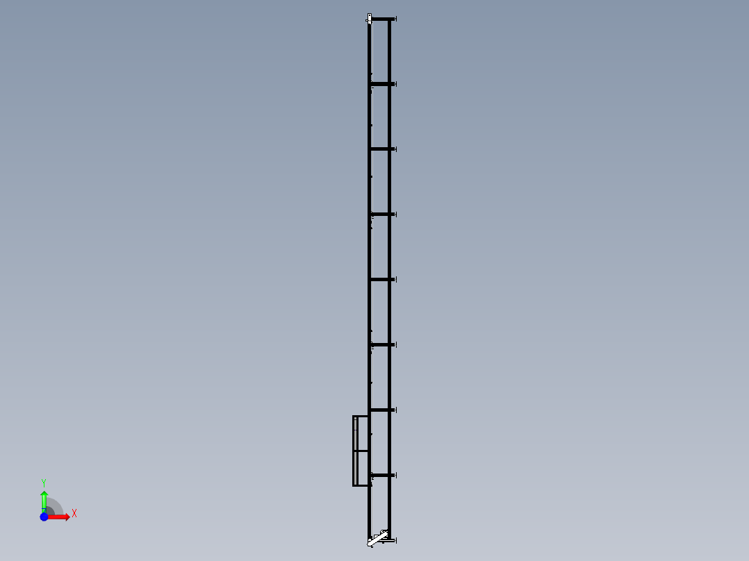 A级车后排座椅坐垫装配输送线前视图