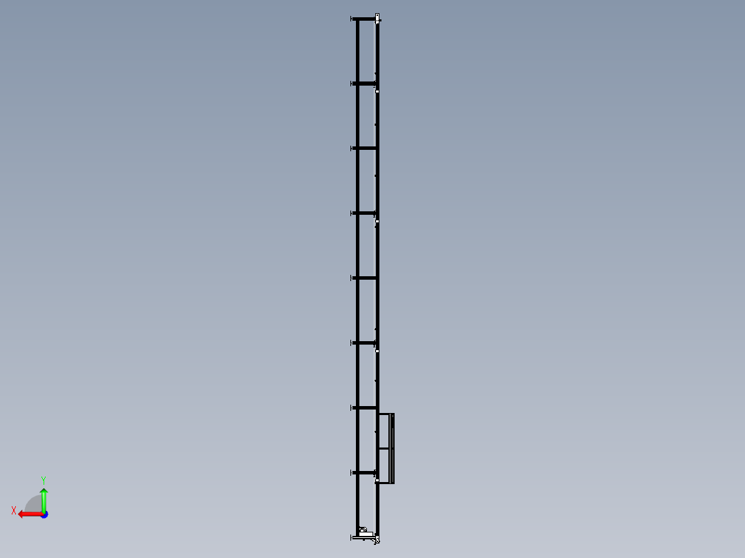 A级车后排座椅坐垫装配输送线后视图