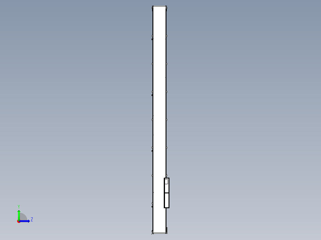 A级车后排座椅坐垫装配输送线左视图