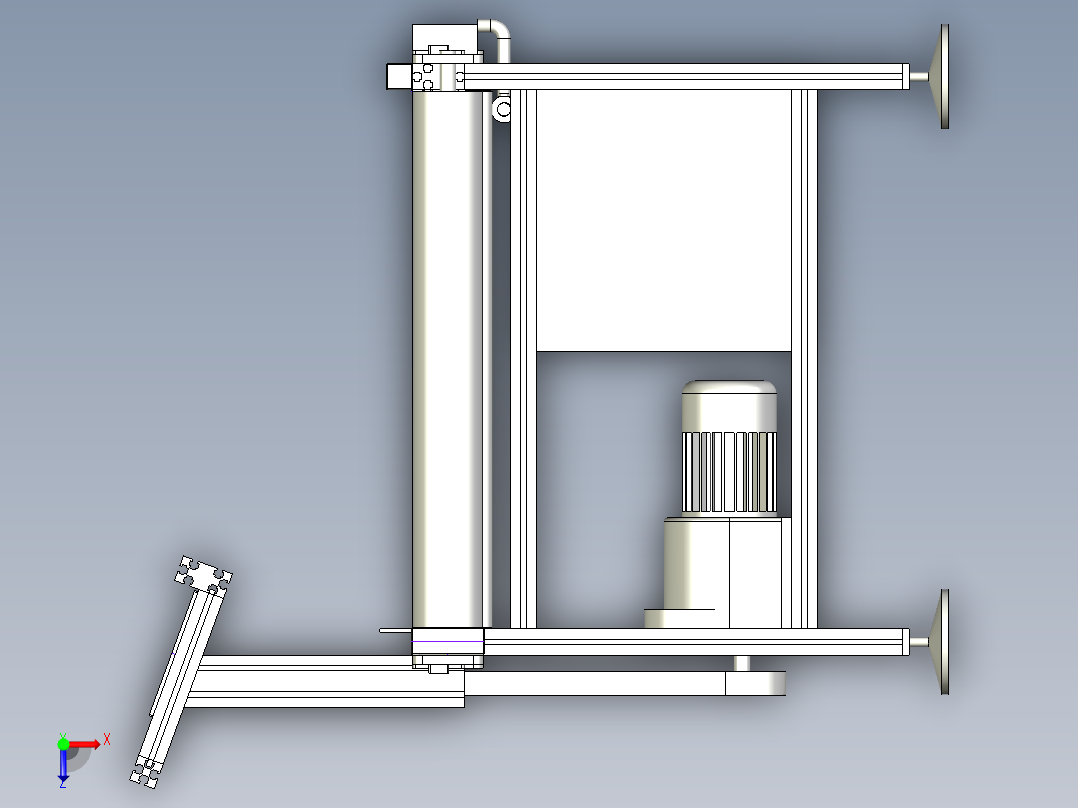 A级车后排座椅坐垫装配输送线俯视图
