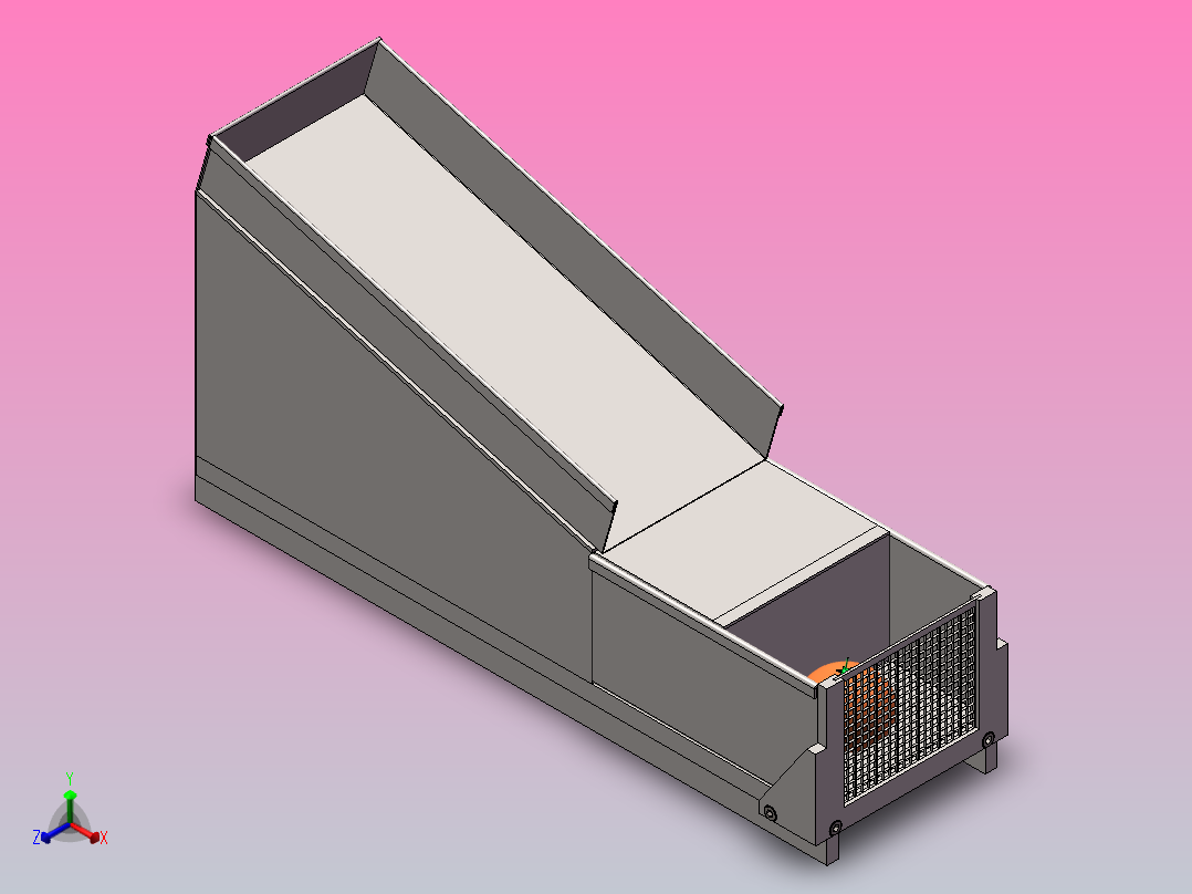 蔬菜切条机正等轴测图