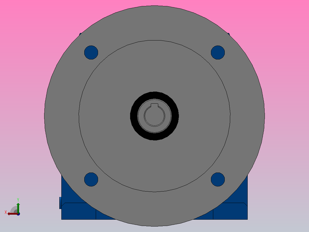 R17ZP斜齿轮减速机R17-5.76-M1-P71后视图