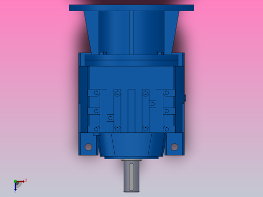 R17ZP斜齿轮减速机R17-5.76-M1-P71俯视缩略图