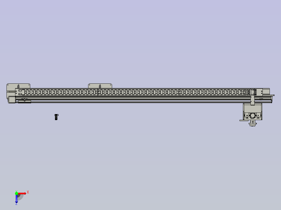 X轴搬运组件俯视图