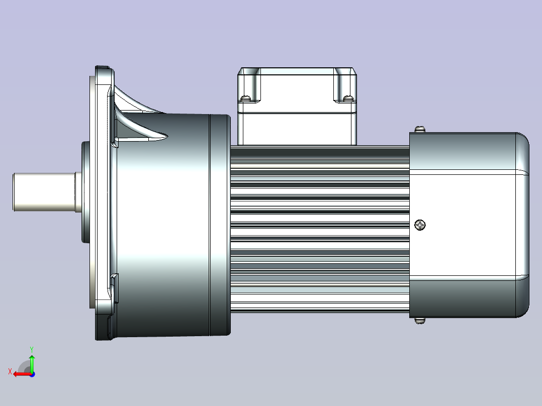 JSCC变频减速电机 f370v02-L后视图