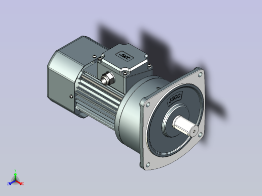 JSCC变频减速电机 f370v02-L正等轴测缩略图
