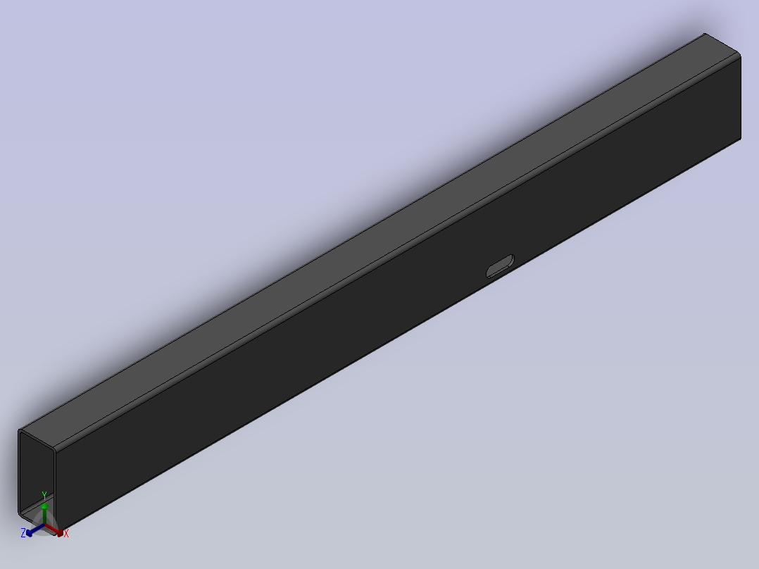 方通40×20×1．2x348(普通钢)正等轴测图