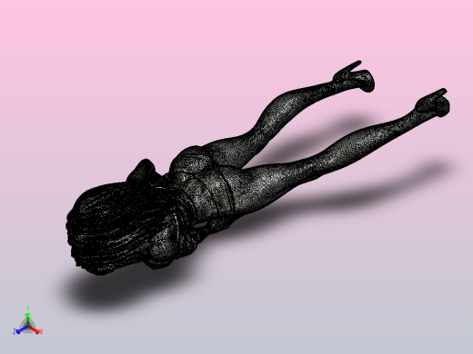 热裤女.stl