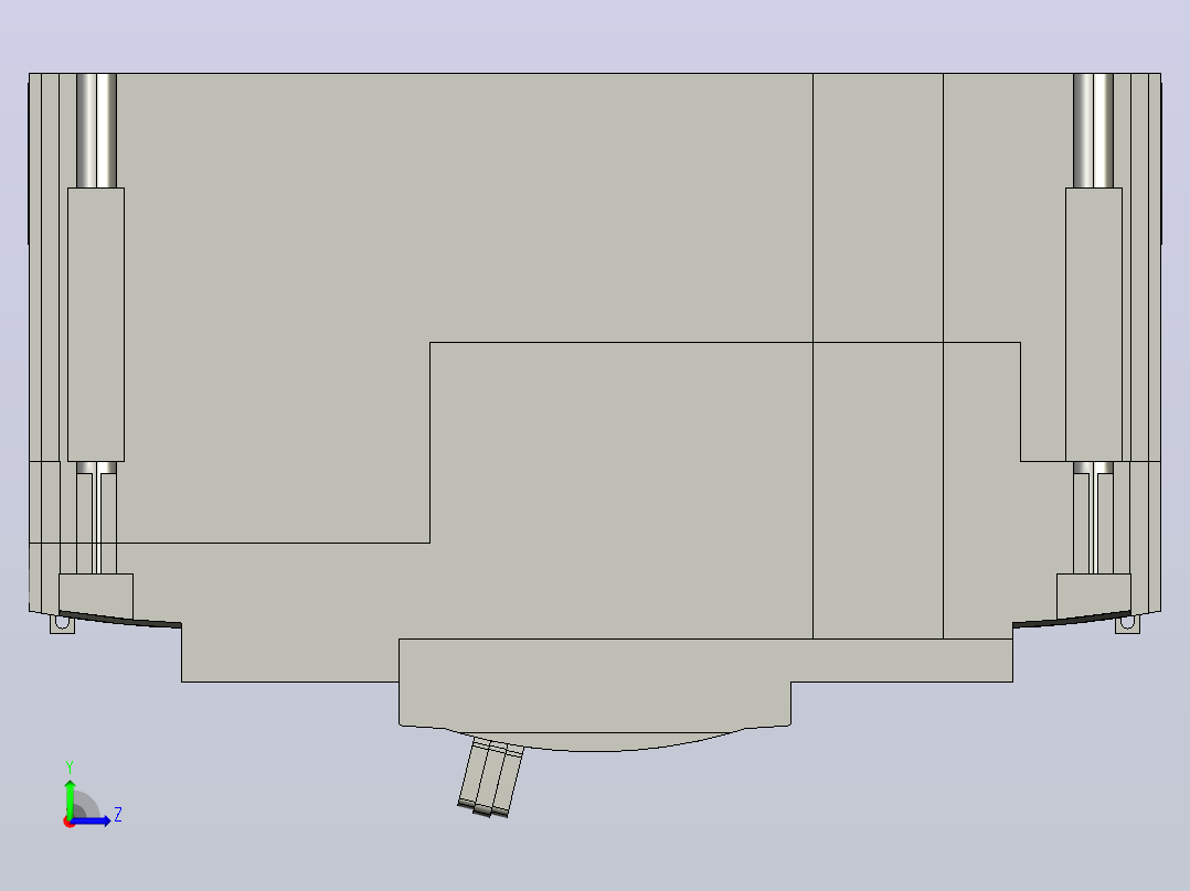 194种西门子断路器3D模型左视图