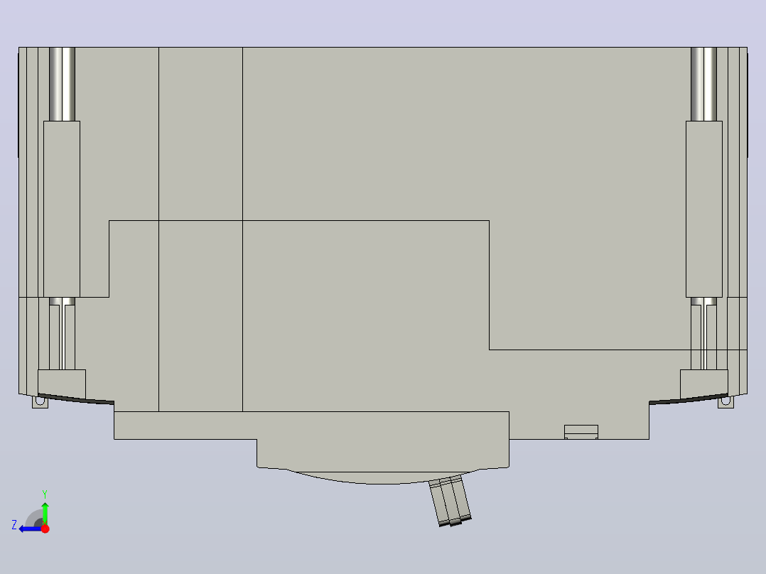 194种西门子断路器3D模型右视图