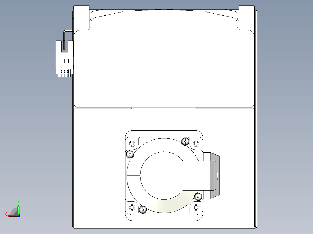 日规模组半封闭丝杆TPA-HNR-140D-2010C-L950-MP-C-P40-N3后视图