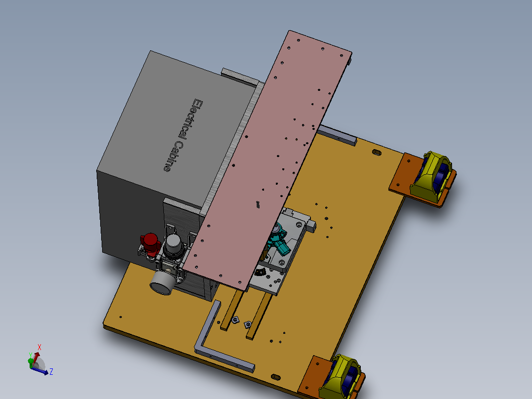 PCB电路板压装模具主视图