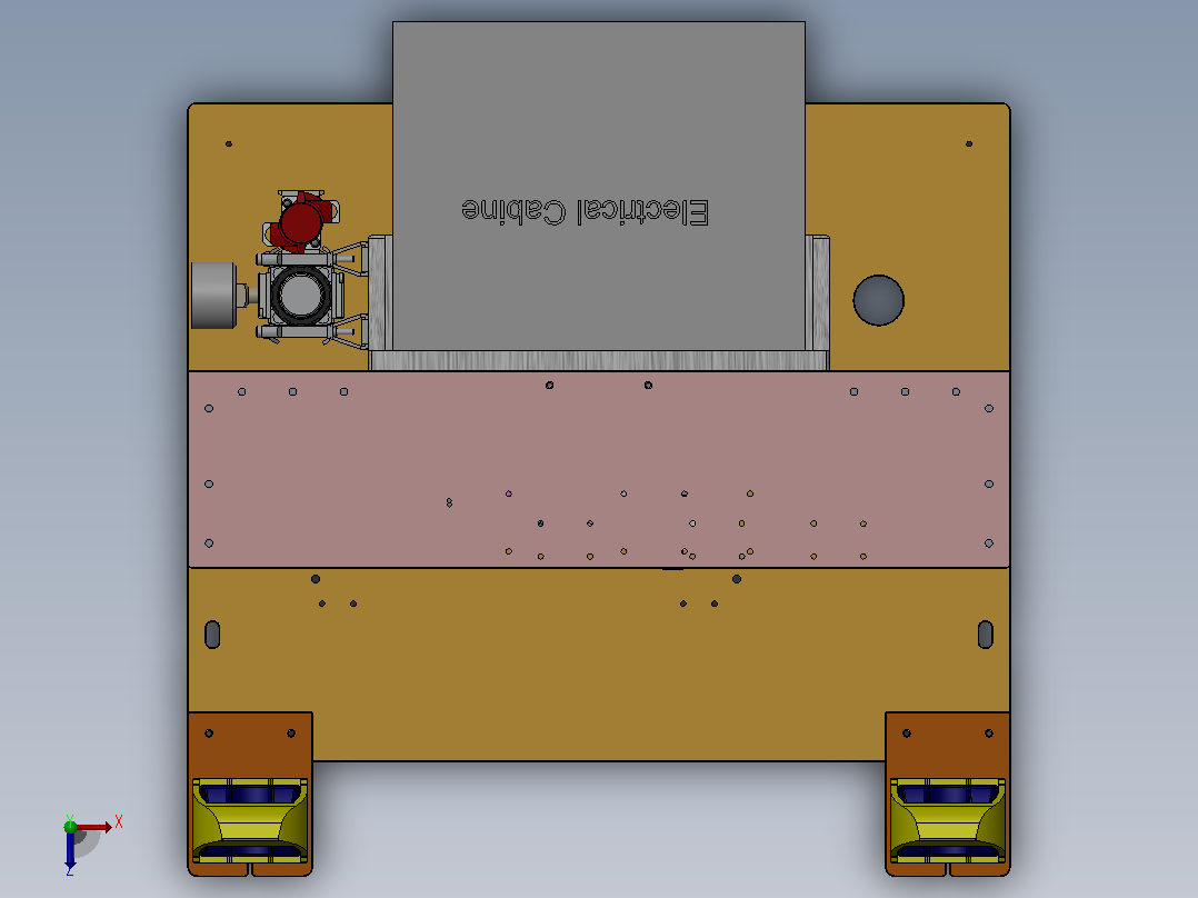 PCB电路板压装模具俯视图