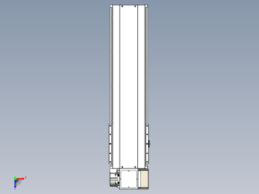 皮带直线轴半封闭可选导轨TPA-HNB-220D-176-L550-RP-C-P1K-N3俯视缩略图