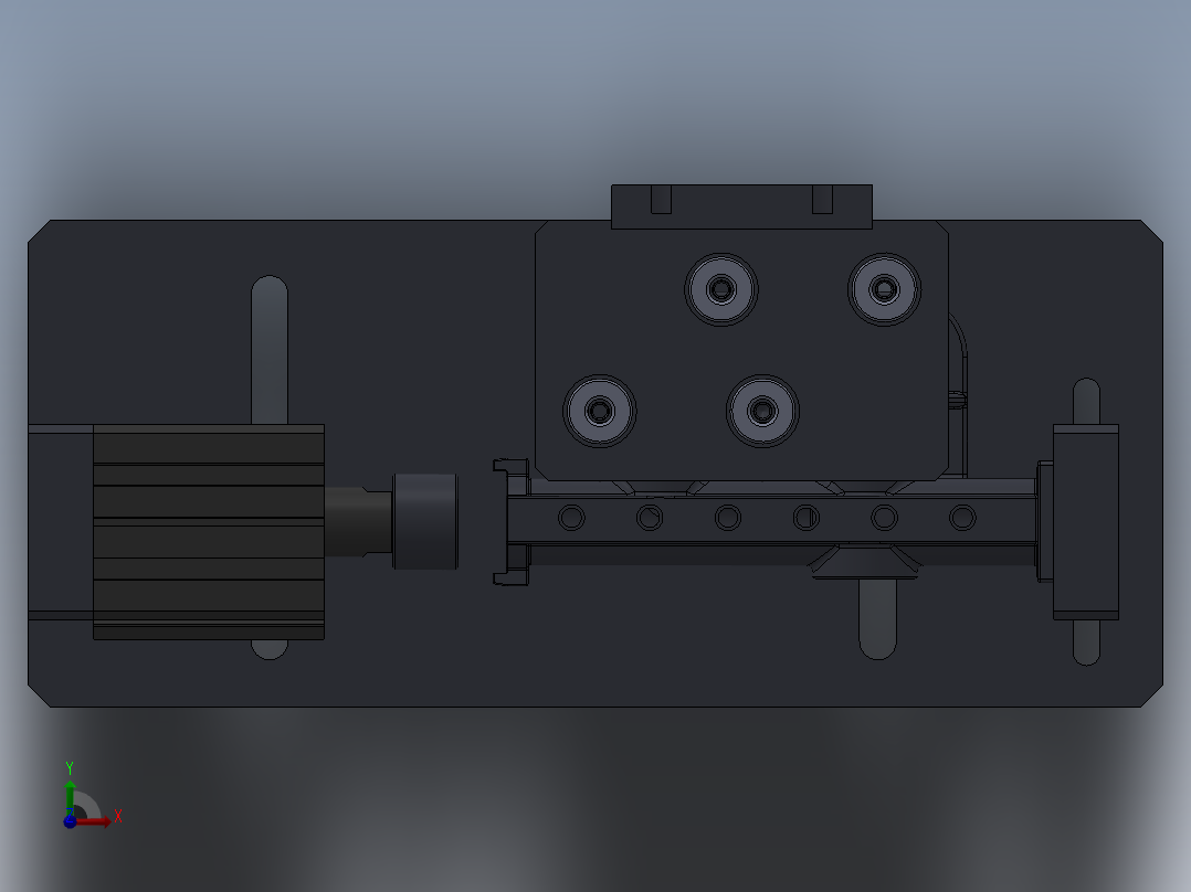 13GT68喷气管体钻攻夹具前视图