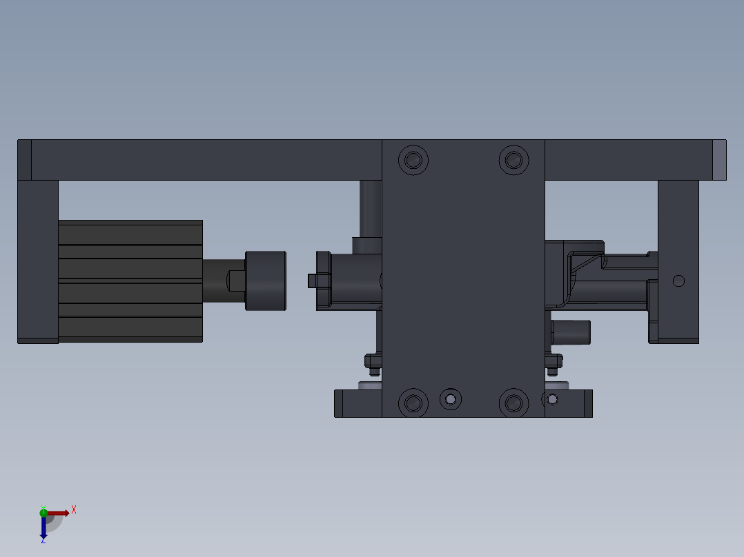13GT68喷气管体钻攻夹具俯视图