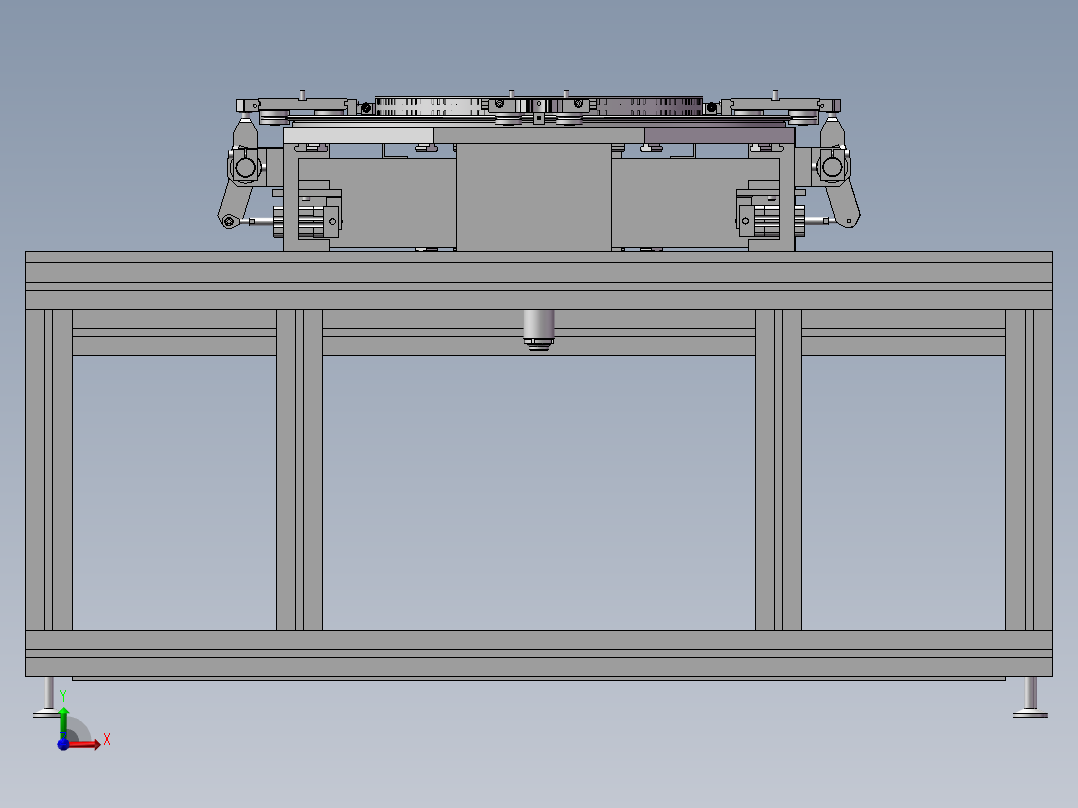 环形导轨3D图纸 H798前视图