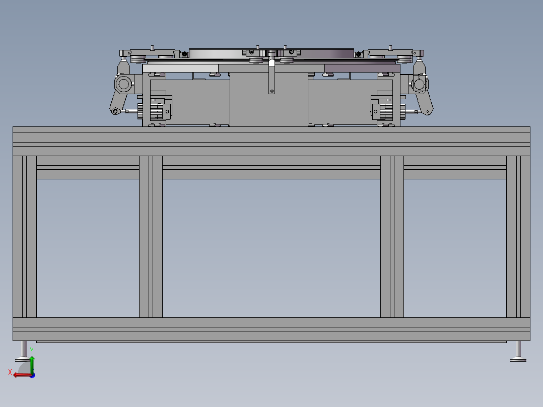 环形导轨3D图纸 H798后视图