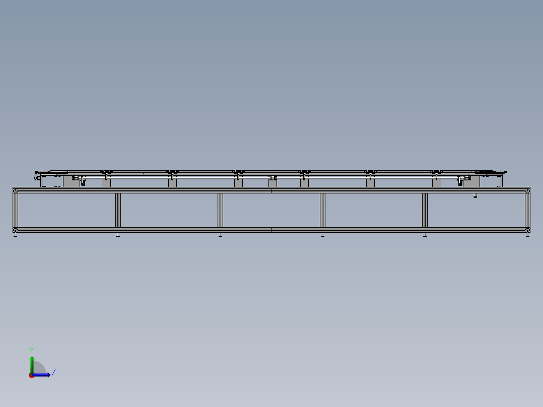 环形导轨3D图纸 H798左视图